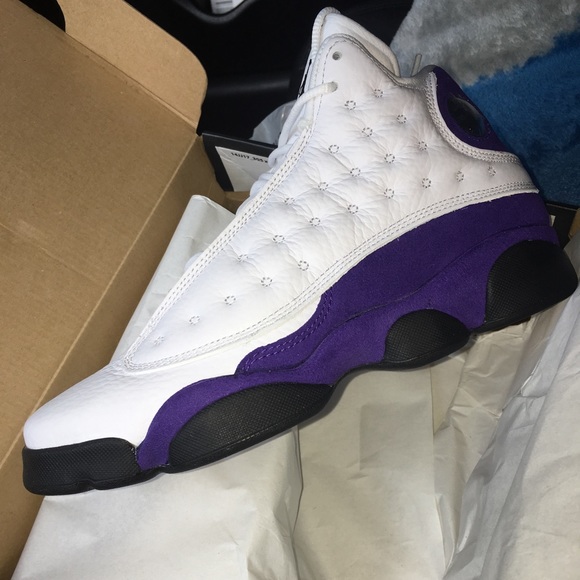 13s purple and white